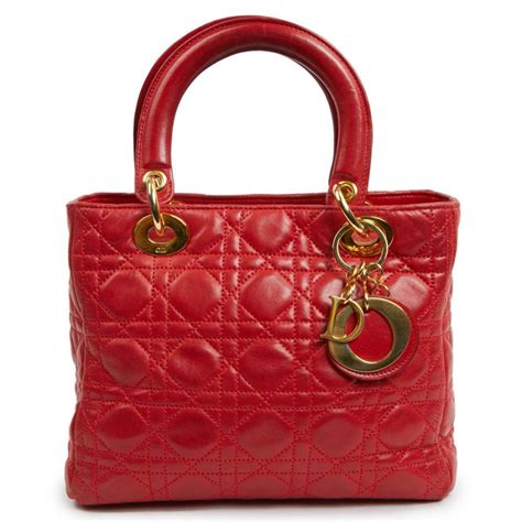 sac lady dior rouge|lady dior sachet.